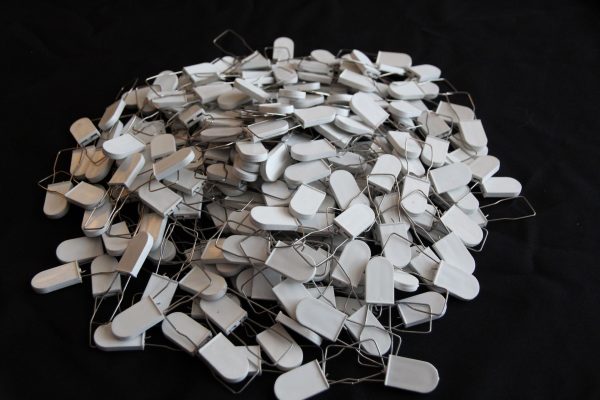 Locking Key Ring compatible with Keyper Tamper Seals (white) - Image 2